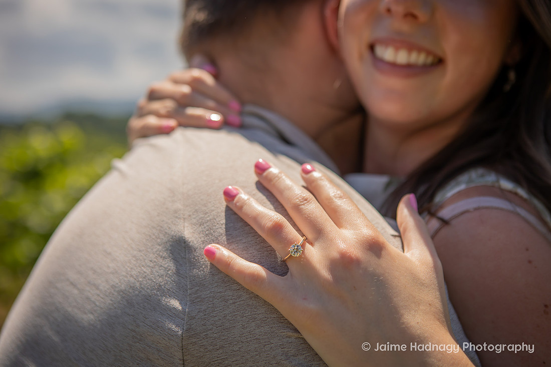 Proposing at a Winery in Western NC in the Mountains