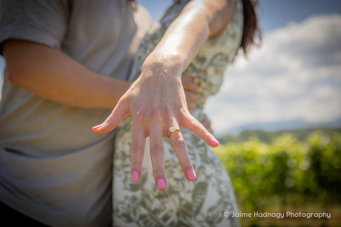 Proposing at a Winery in Western NC in the Mountains