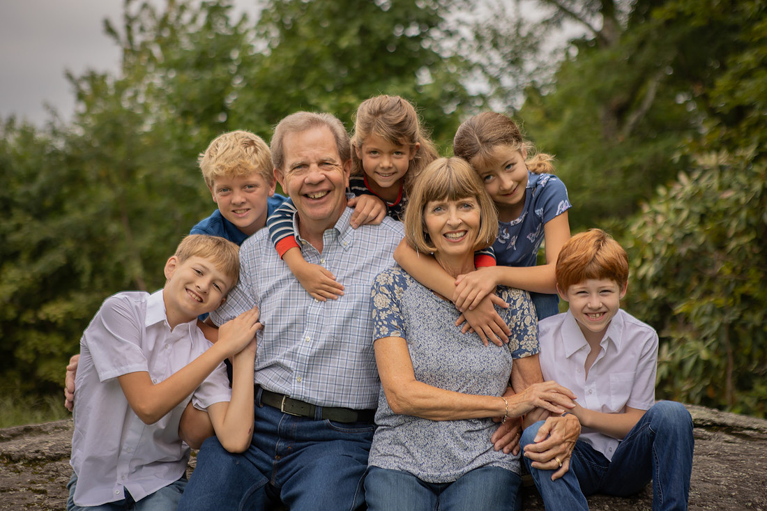 Family Photos with Grandparents and Grandkids | Asheville Hendersonville Family Photographer