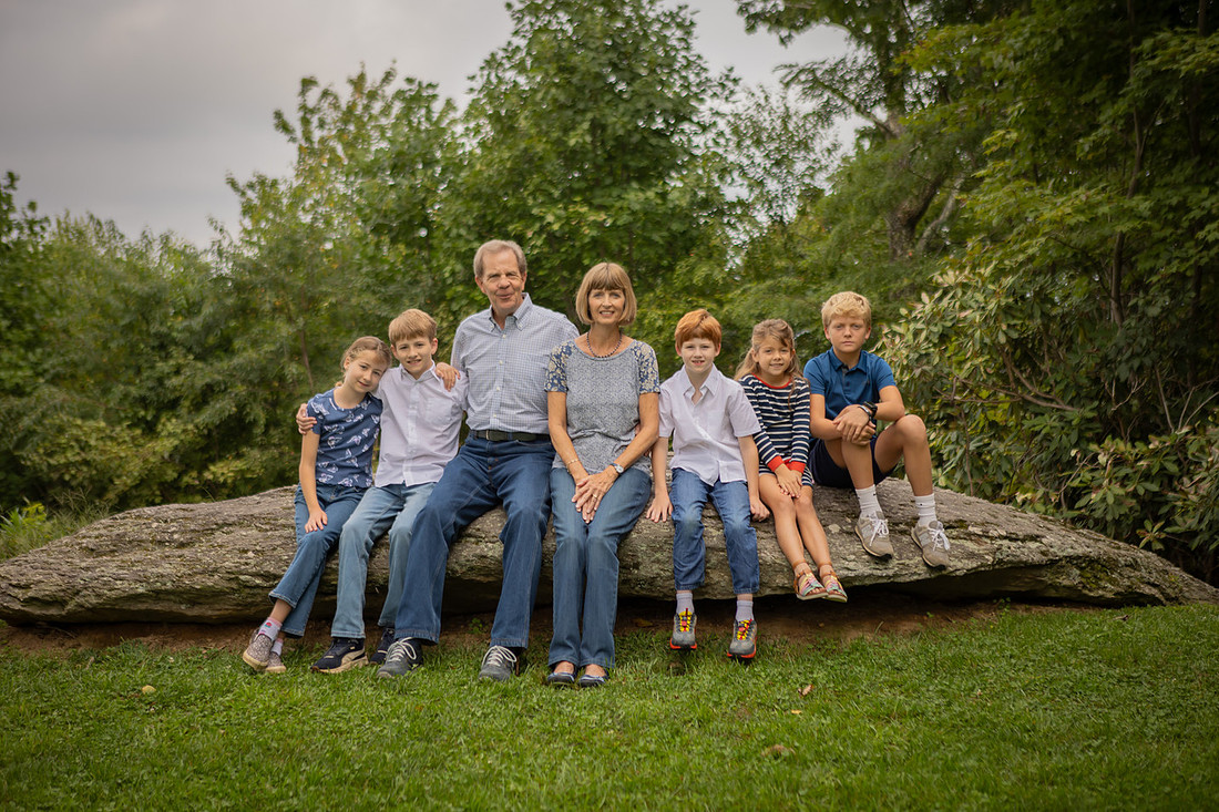 Family Photos with Grandparents and Grandkids | Asheville Hendersonville Family Photographer