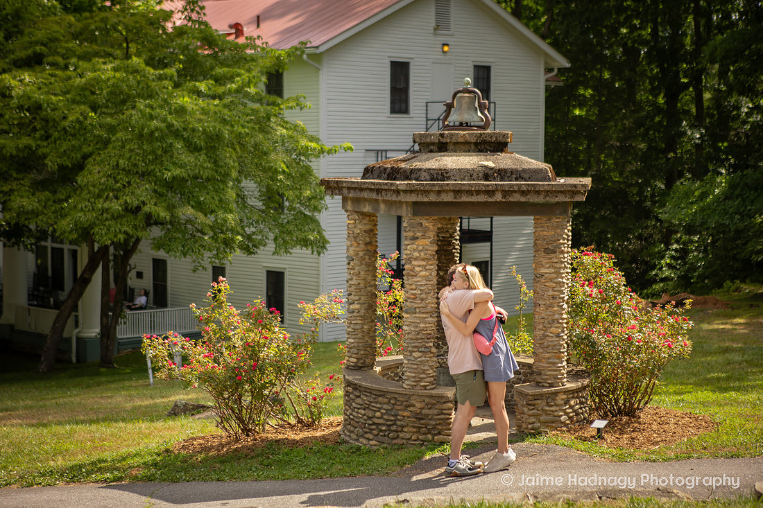 Surprise Proposal at YMCA Blue Ridge Assembly | Black Mountain Engagement Photographer