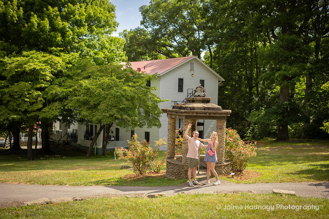 Surprise Proposal at YMCA Blue Ridge Assembly | Black Mountain Engagement Photographer