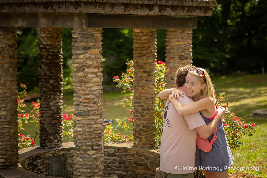 Surprise Proposal at YMCA Blue Ridge Assembly | Black Mountain Engagement Photographer