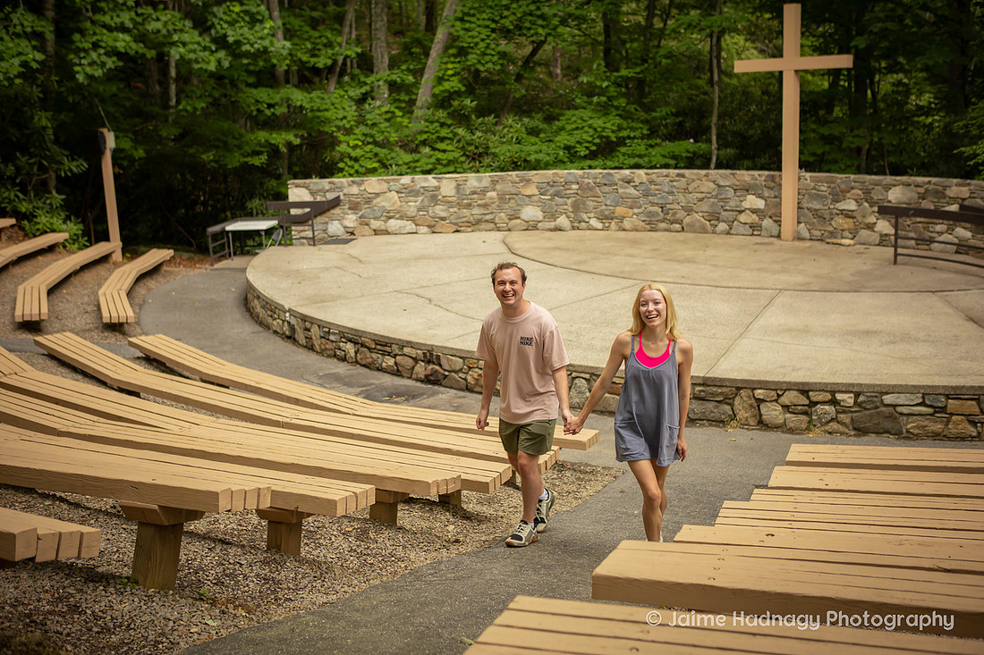 Blue Ridge  Assembly Engagement | Asheville Proposal Photographer