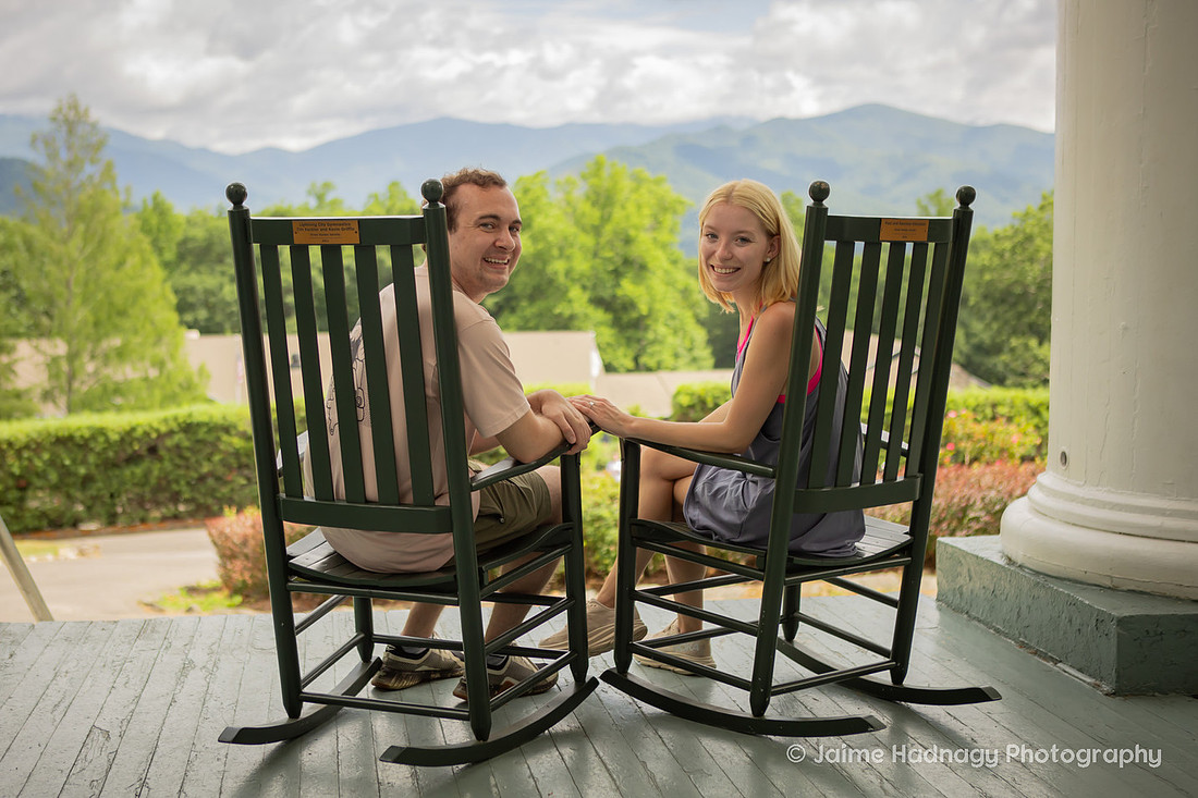 Blue Ridge  Assembly Engagement | Asheville Proposal Photographer