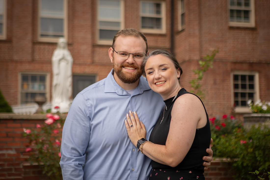 Proposing at Basilica St. Lawrence in Downtown Asheville