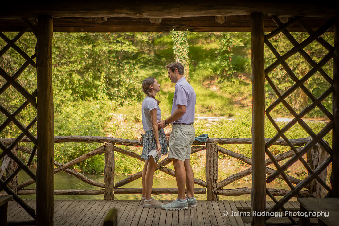 Surprise Proposal at the Bass Pond at the Biltmore Estate | Asheville Photographer