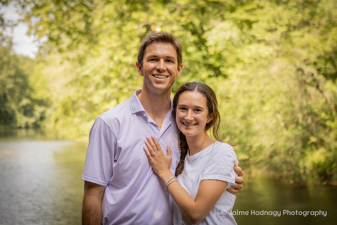 Engagement Photos at the Bass Pond at the Biltmore Estate in Asheville Photography