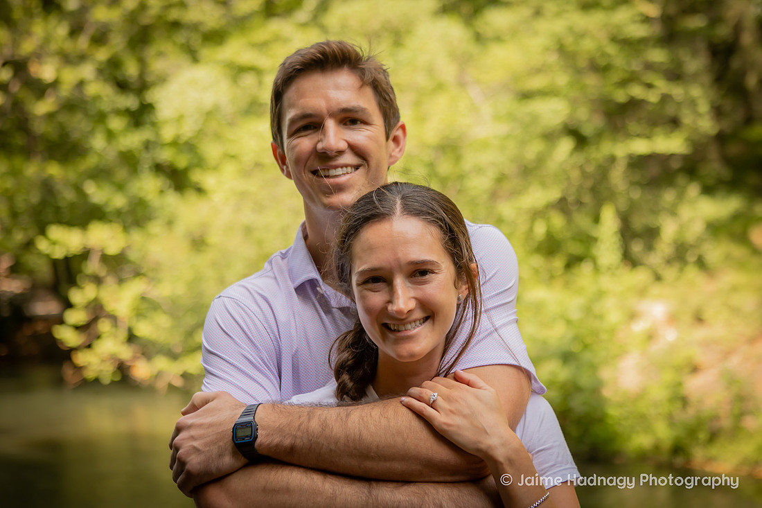 Engagement Photos at the Bass Pond at the Biltmore Estate in Asheville Photography