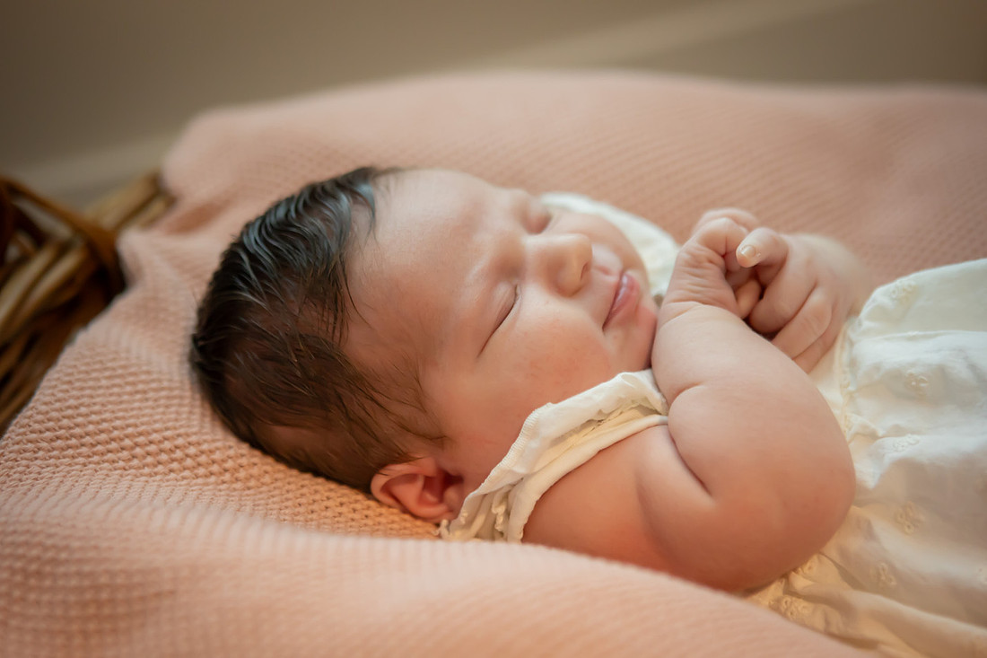 Family Photos with Newborn Baby in Home | Asheville Photographer