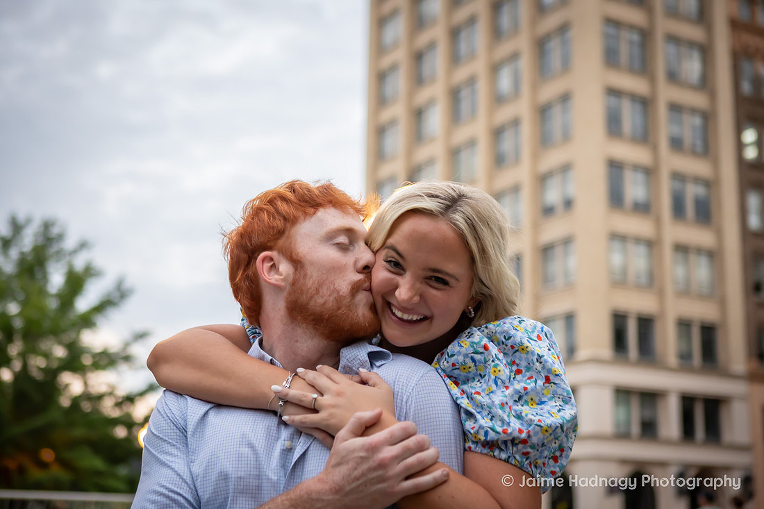 Cute Couple in Downtown Asheville