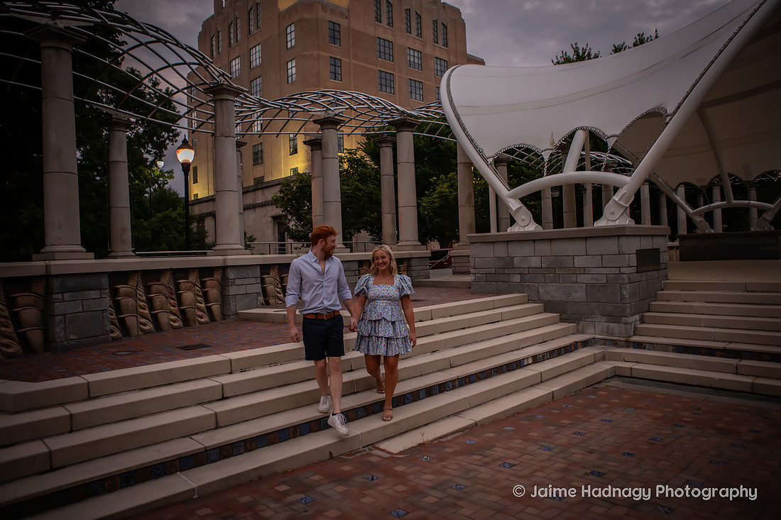 Downtown Asheville Engagement Photos | Photographer