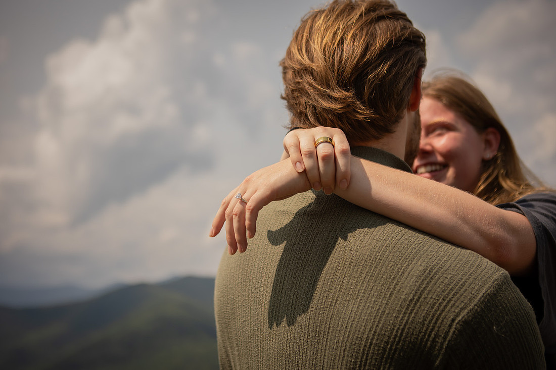 Nature Hiking Engagement Session in Western NC | Asheville Proposal Photographer