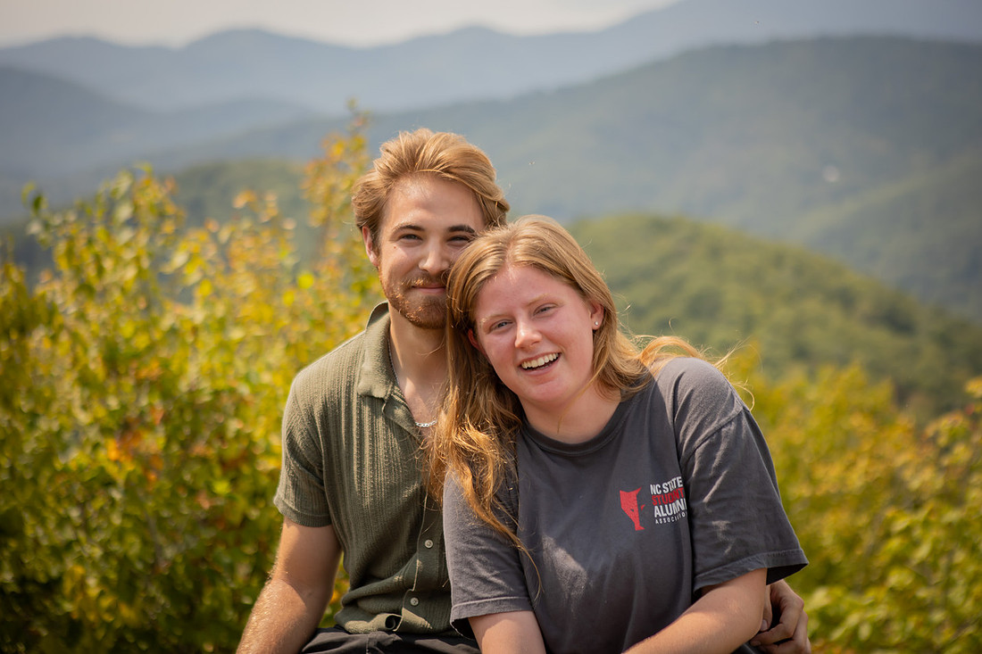 Nature Hiking Engagement Session in Western NC | Asheville Proposal Photographer