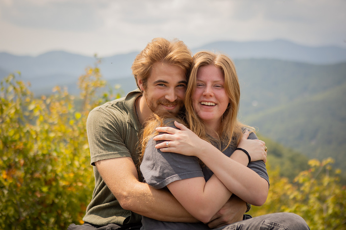 Nature Hiking Engagement Session in Western NC | Asheville Proposal Photographer