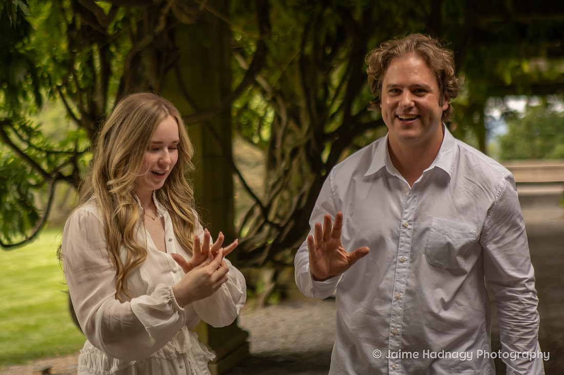 Surprise Proposal Under the Pergola at The Biltmore Estate | Asheville Engagement Photographer