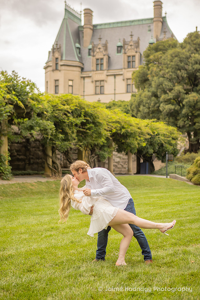 Romantic Biltmore Estate Proposal | Asheville Engagement Photographer