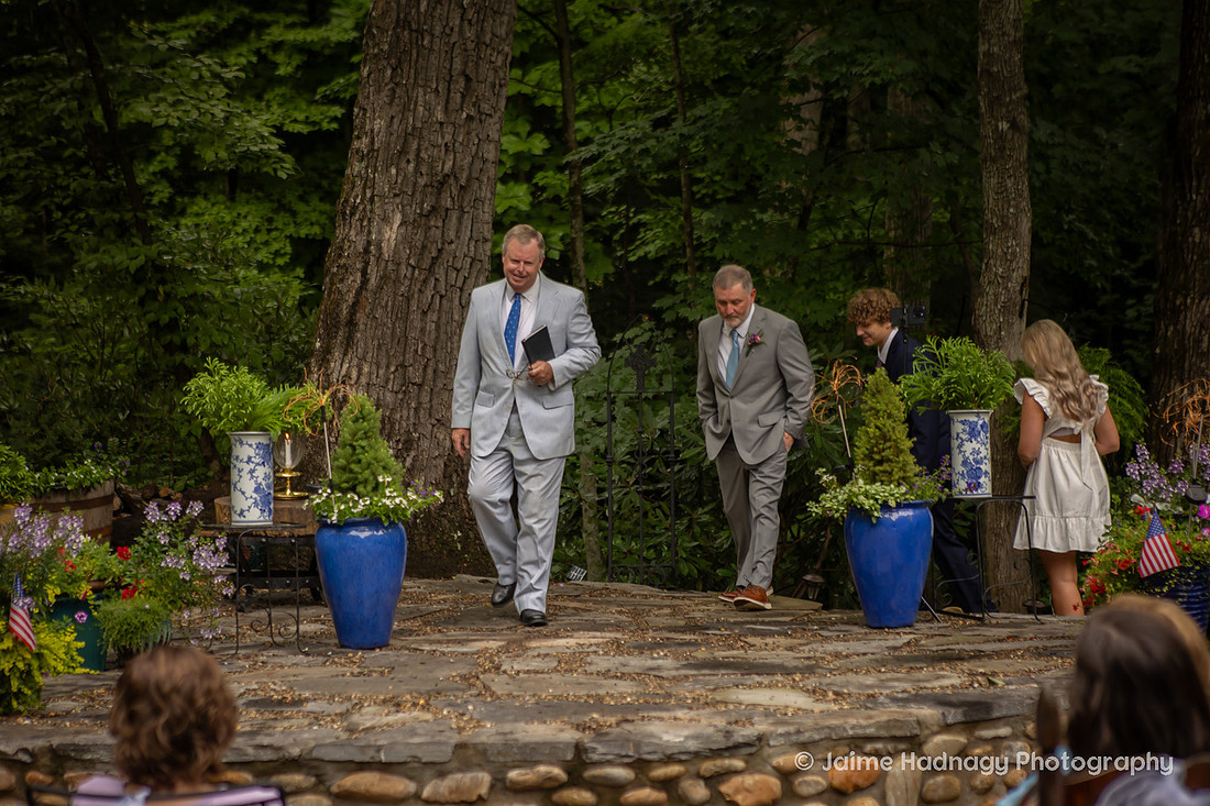 Outdoor Wedding Ceremony in Western NC 