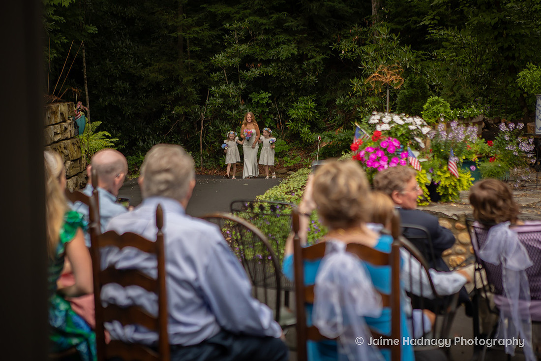 Outdoor Wedding Ceremony in Western NC 