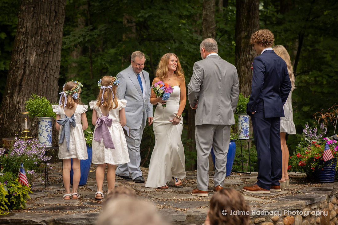 Outdoor Wedding Ceremony in Western NC 