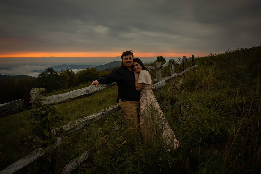 Mountain Sunset Engagement Session | Western North Carolina Photographer