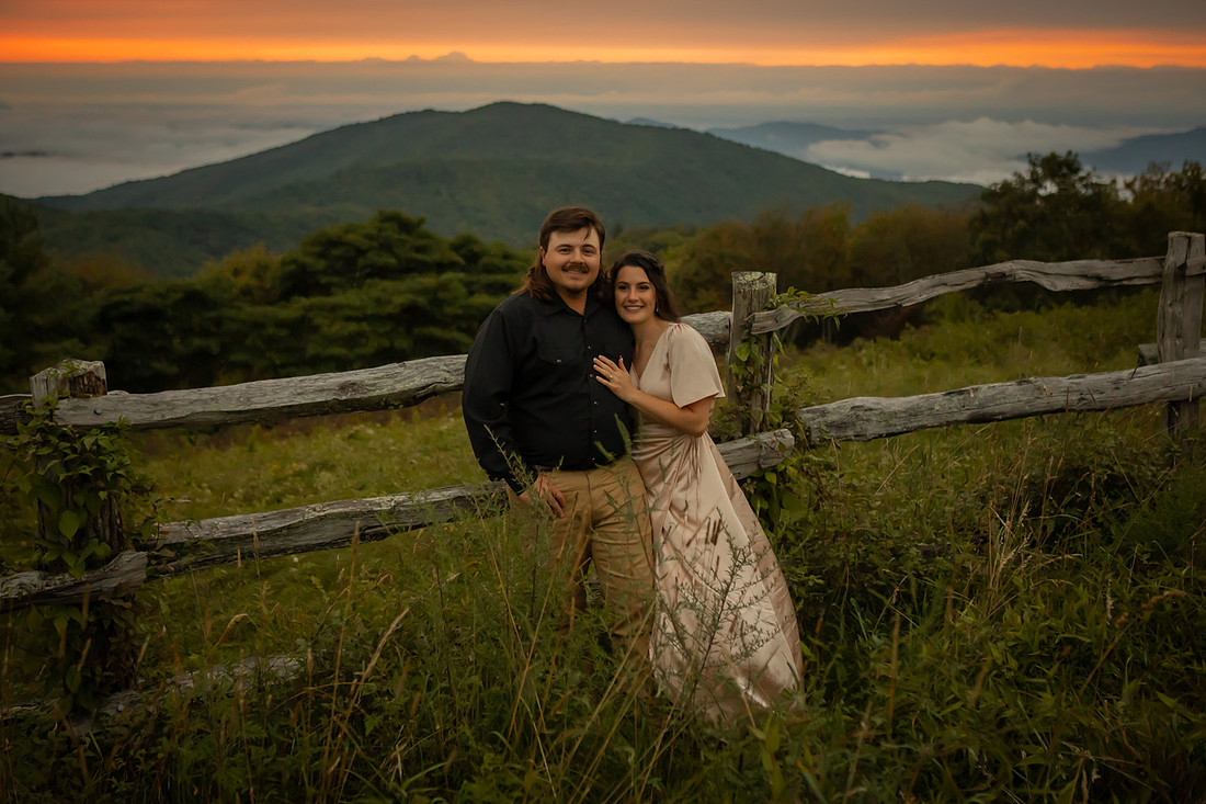 Mountain Sunset Engagement Session | Western North Carolina Photographer
