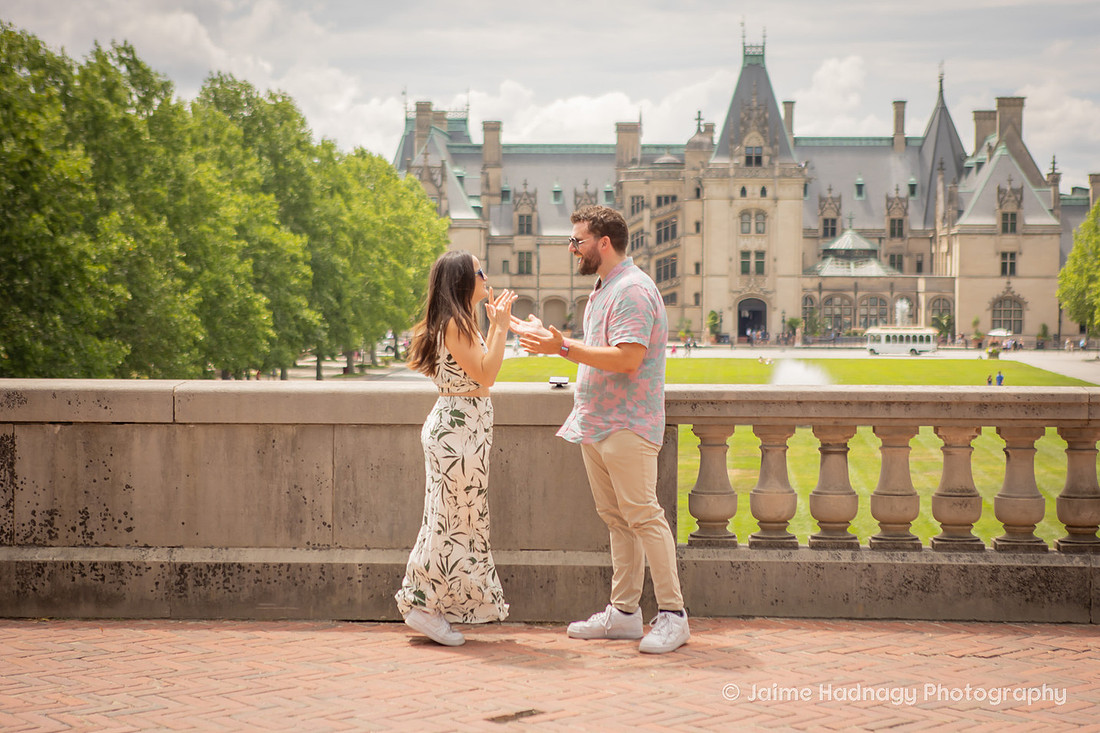 Proposal Photography at the Biltmore Estate in Asheville