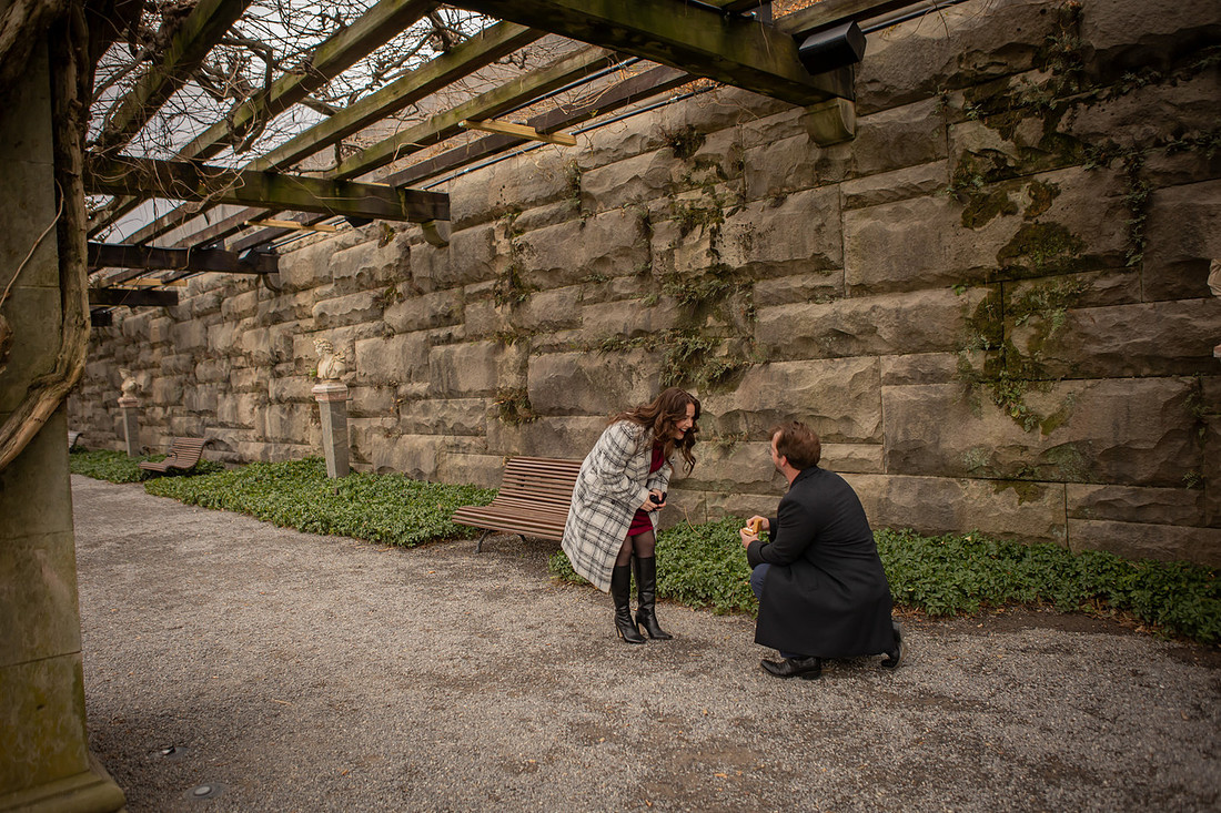 Proposal under the Pergola at the Biltmore Estate