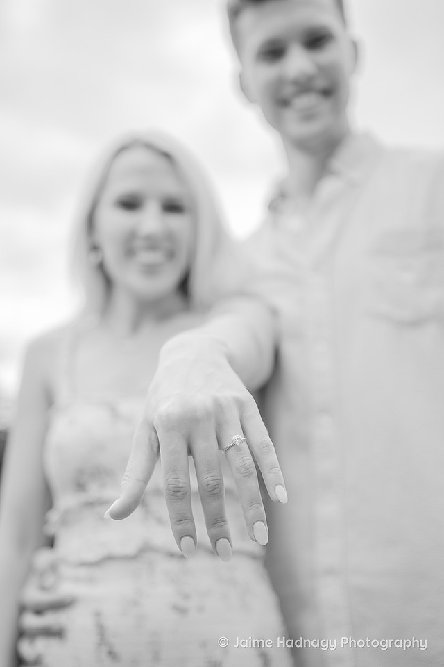 Beautiful surprise proposal in the Gardens at Biltmore Estate | Asheville engagement photographer