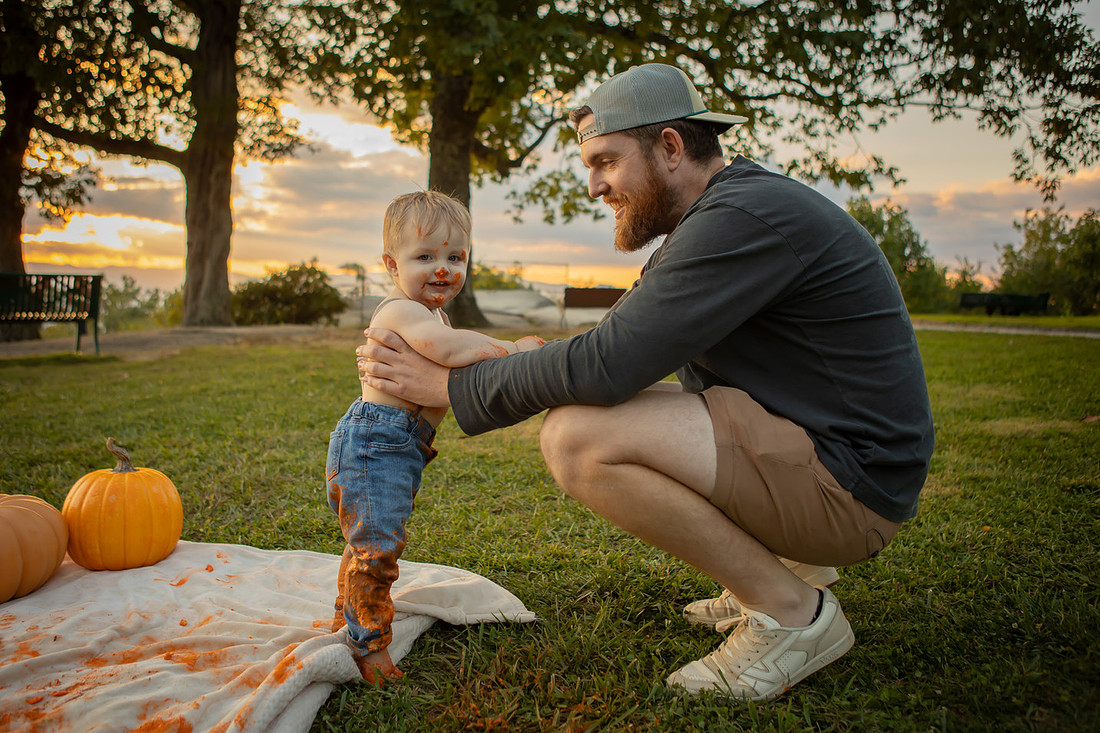 Cake Smash One Year Old Photos | Asheville Baby Photographer