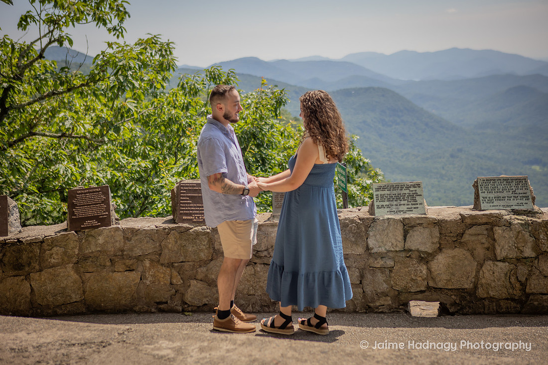 Proposal at Pretty Place in the Mountains of Cleveland SC