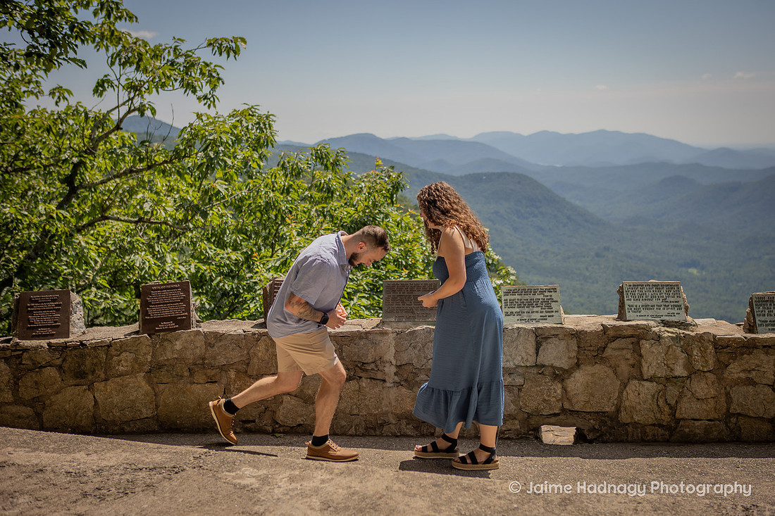 Proposal at Pretty Place in the Mountains of Cleveland SC