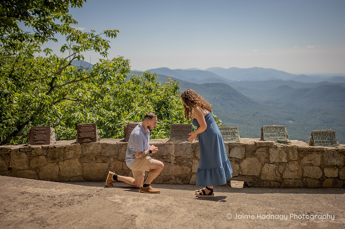 Proposal at Pretty Place in the Mountains of Cleveland SC