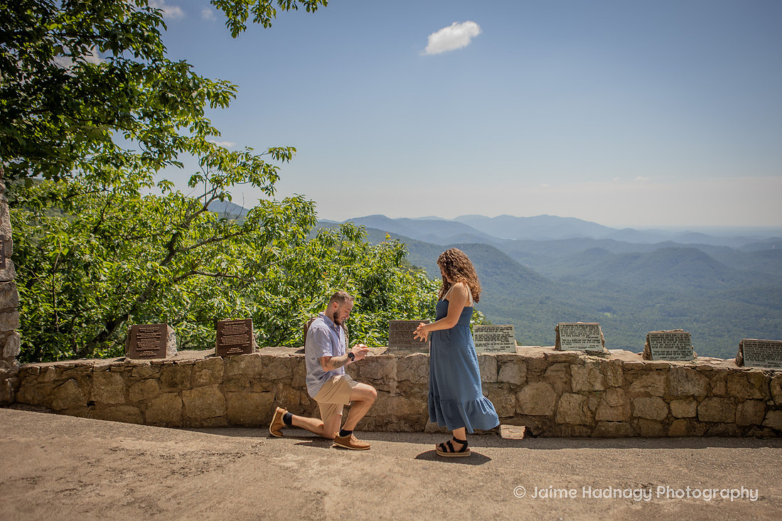 Proposal at Pretty Place in the Mountains of Cleveland SC