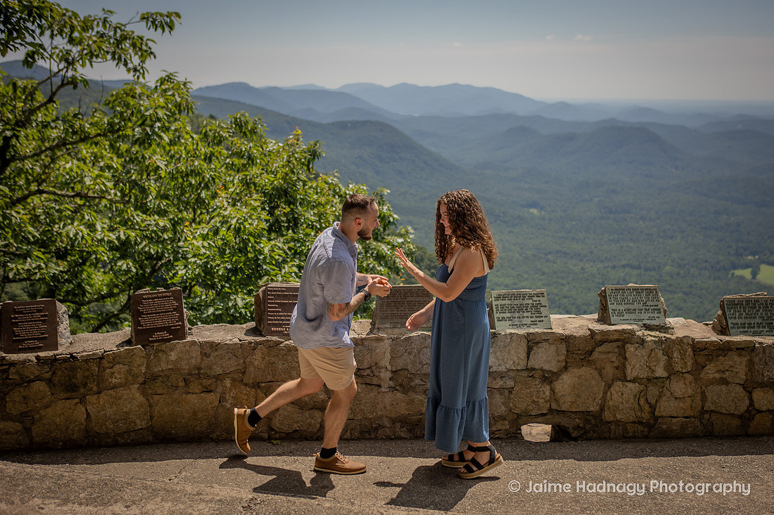 Surprise Proposal in the Mountains at Pretty Place Fred Simms Chapel