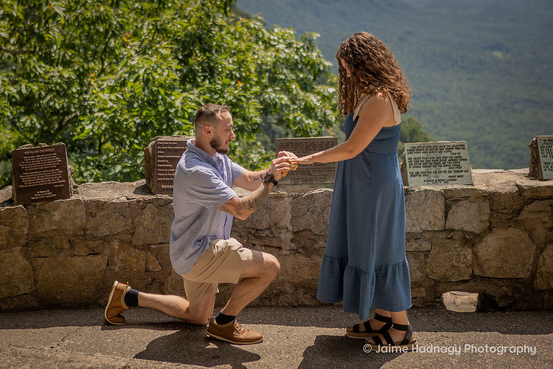 Surprise Proposal in the Mountains at Pretty Place Fred Simms Chapel