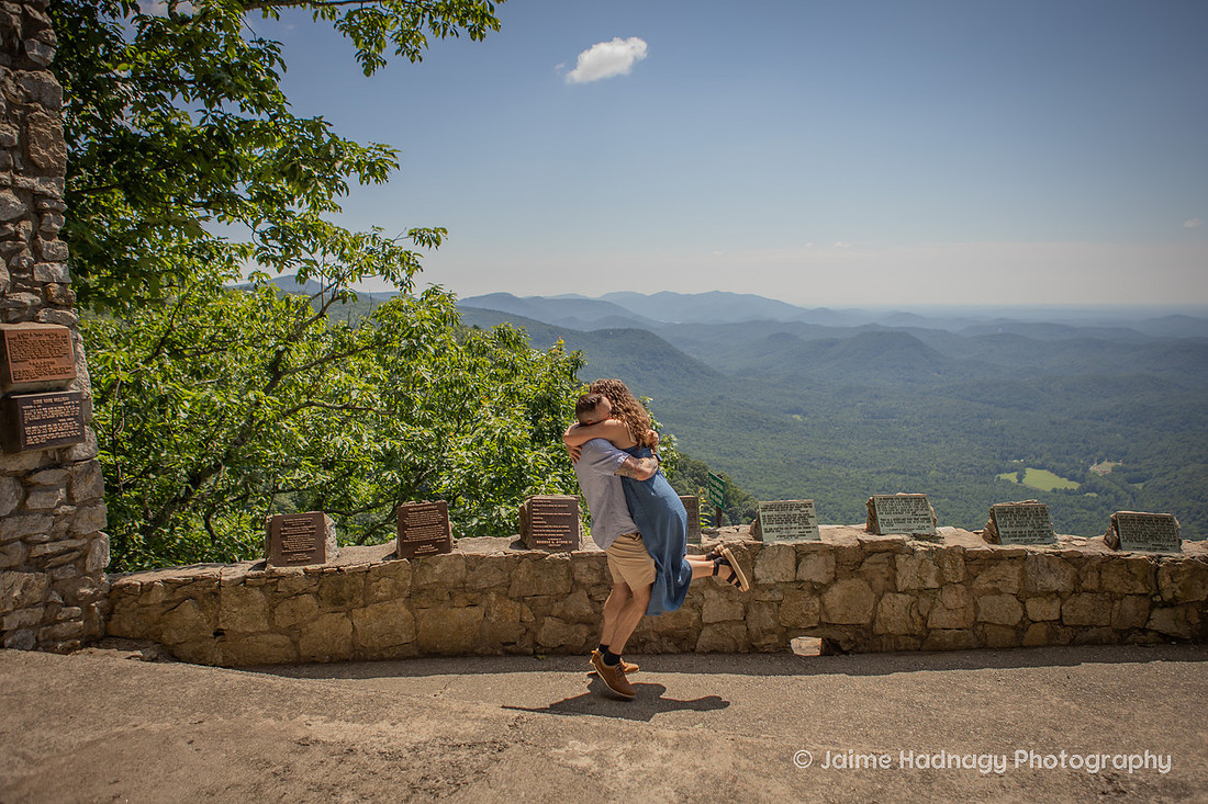 Surprise Proposal in the Mountains at Pretty Place Fred Simms Chapel