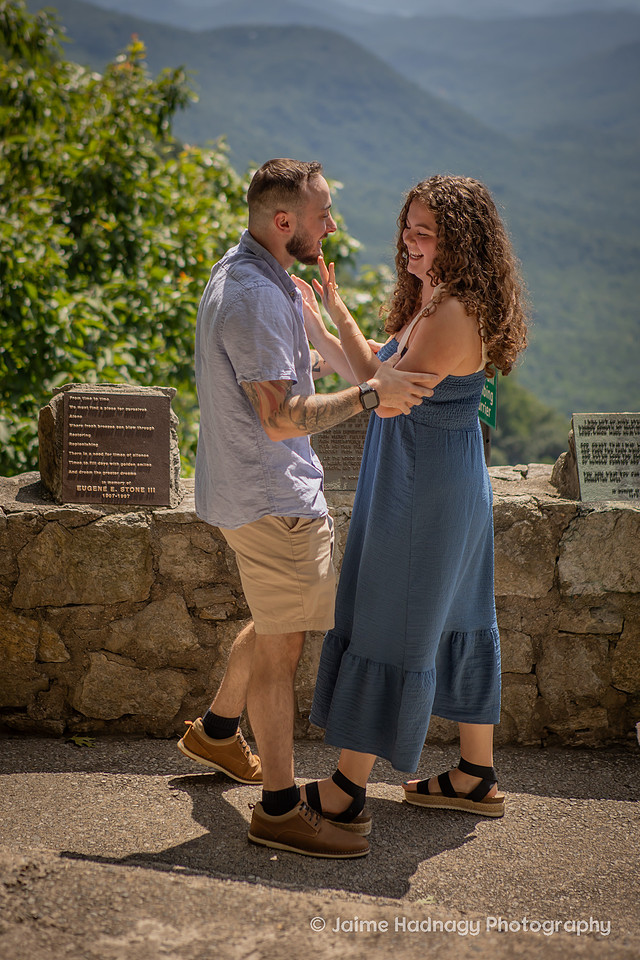 Surprise Proposal in the Mountains at Pretty Place Fred Simms Chapel