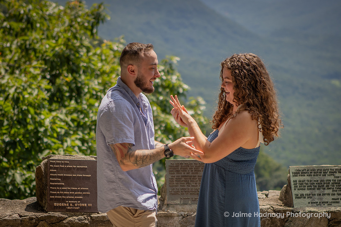 Surprise Proposal in the Mountains at Pretty Place Fred Simms Chapel