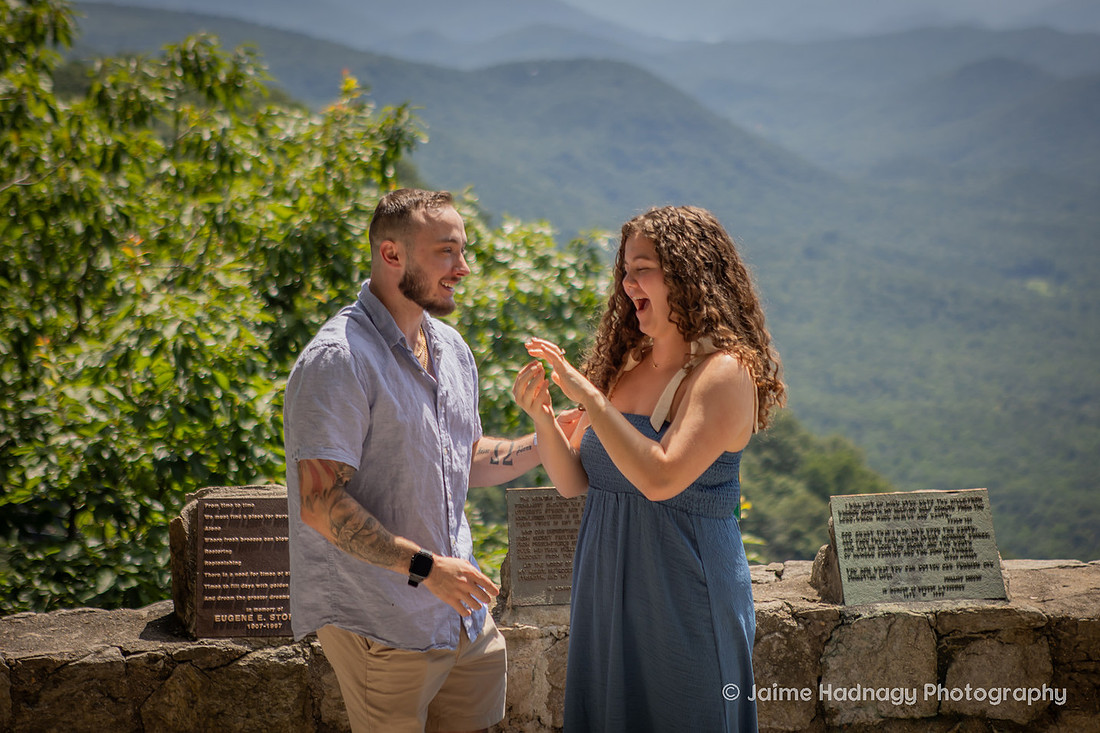 Surprise Proposal in the Mountains at Pretty Place Fred Simms Chapel