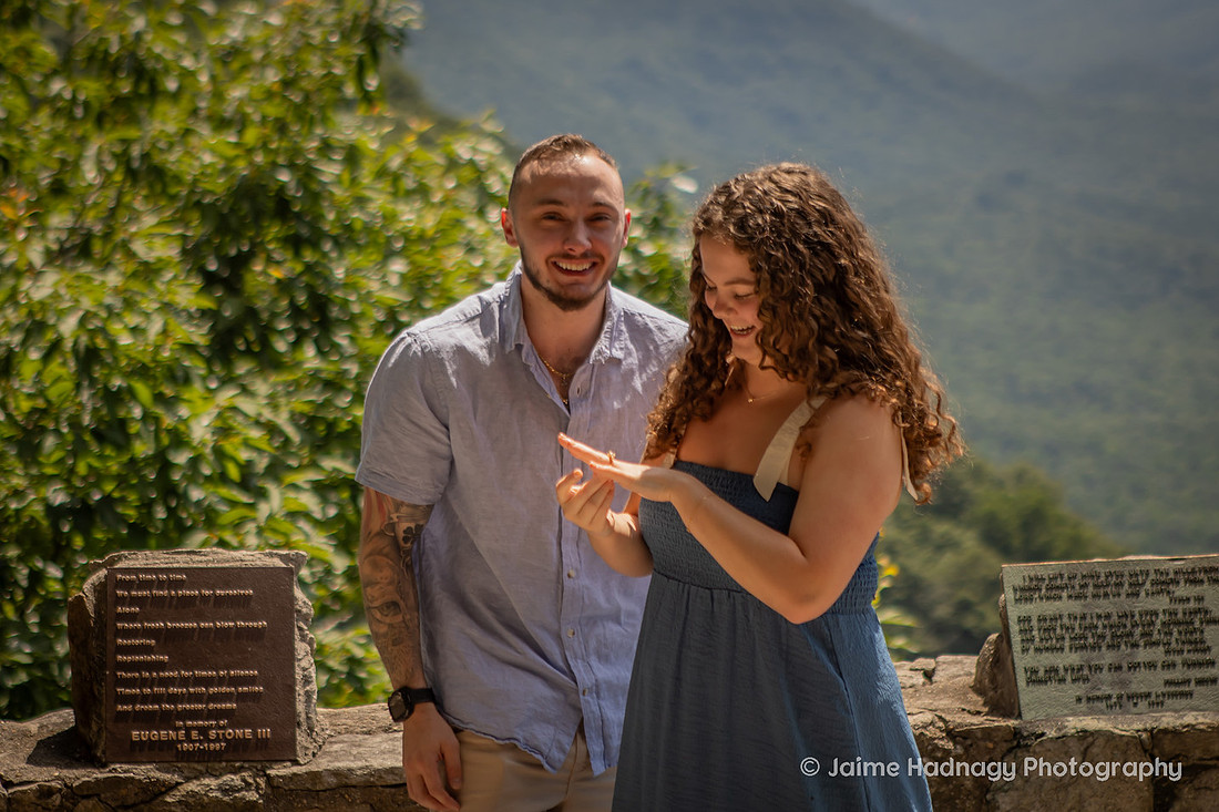 Surprise Proposal in the Mountains at Pretty Place Fred Simms Chapel