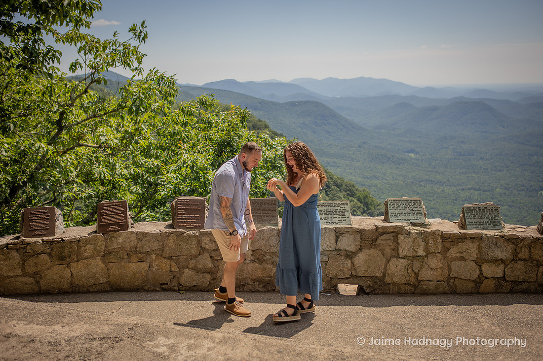 Surprise Proposal in the Mountains at Pretty Place Fred Simms Chapel