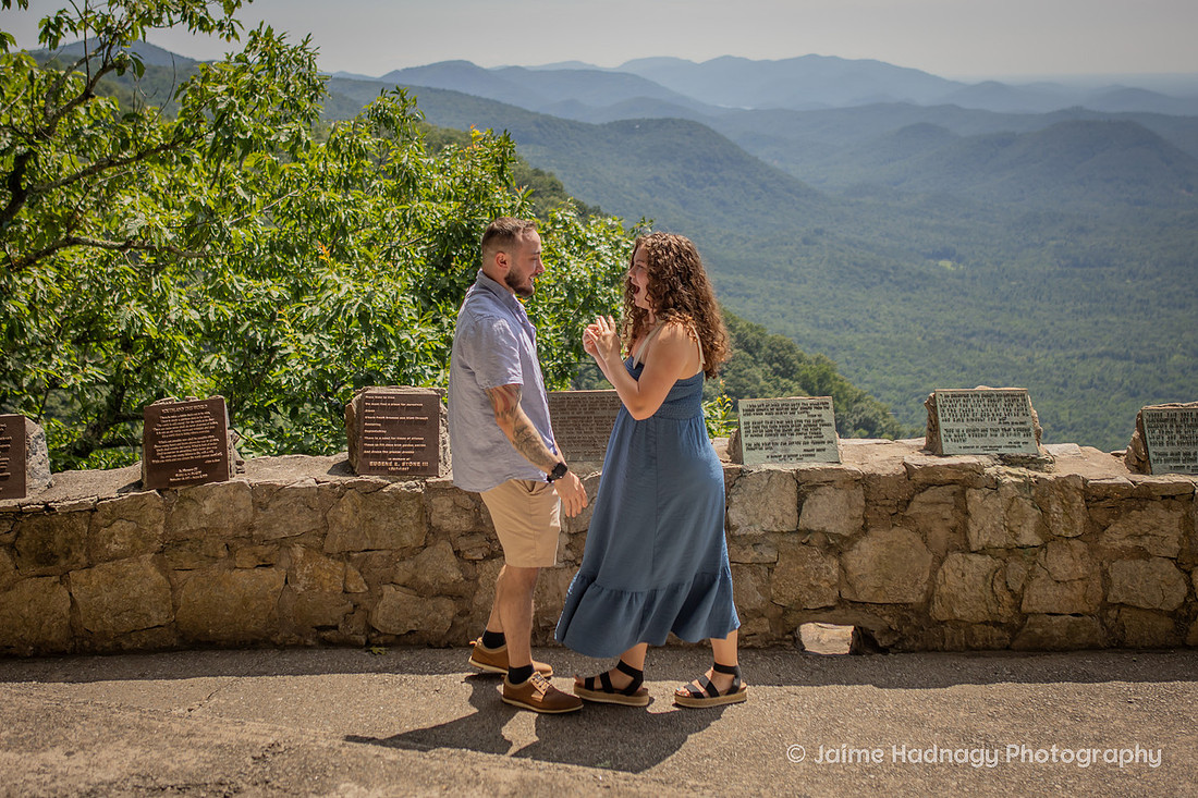 Surprise Proposal in the Mountains at Pretty Place Fred Simms Chapel