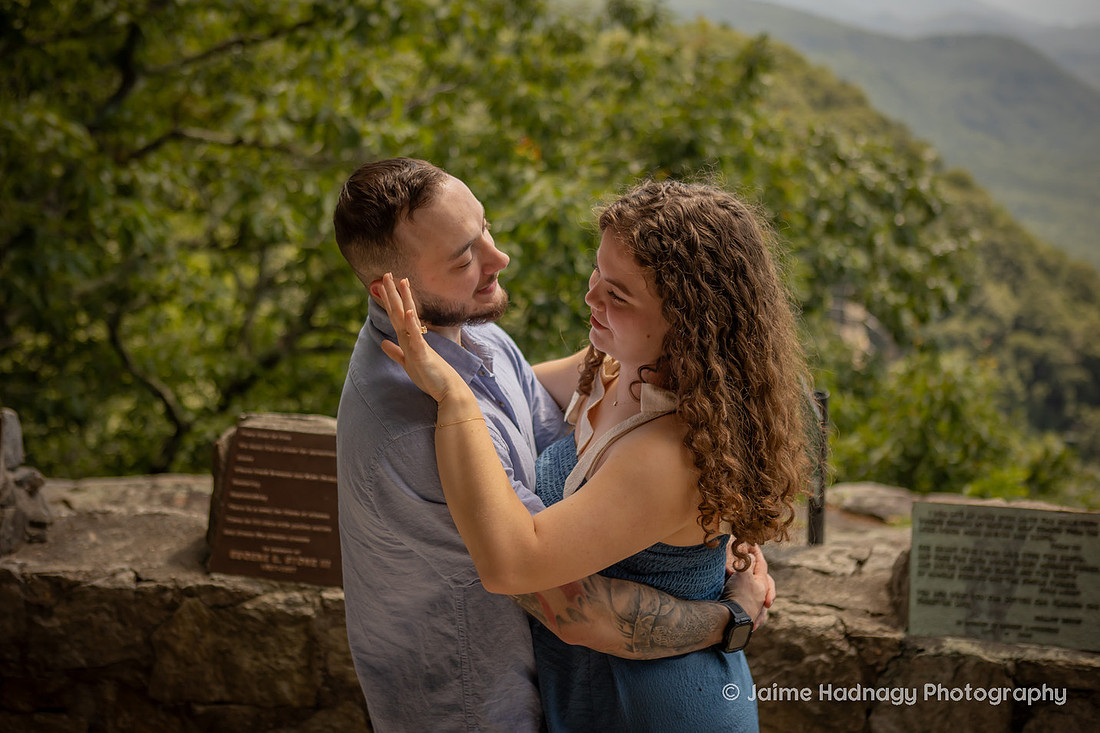 Getting engaged at Pretty Place Fred Simms Chapel | Asheville Proposal Photographer