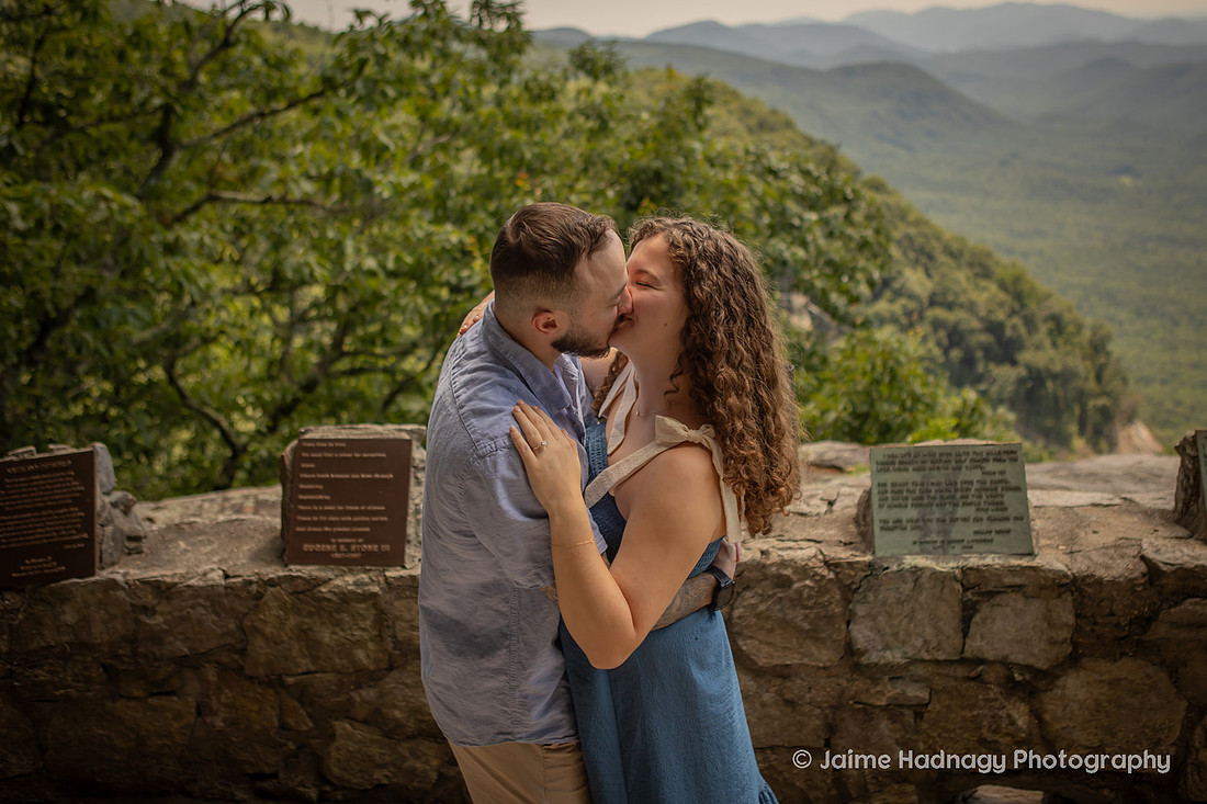 Getting engaged at Pretty Place Fred Simms Chapel | Asheville Proposal Photographer