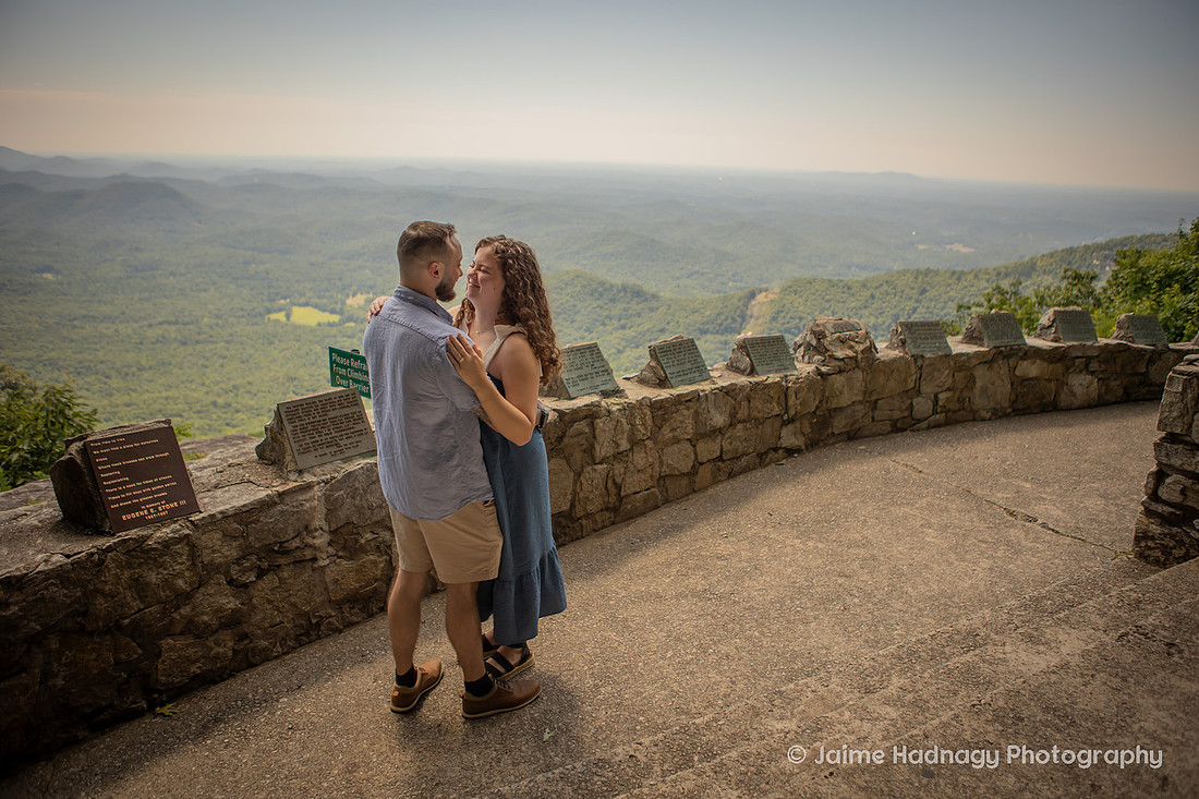 Getting engaged at Pretty Place Fred Simms Chapel | Asheville Proposal Photographer