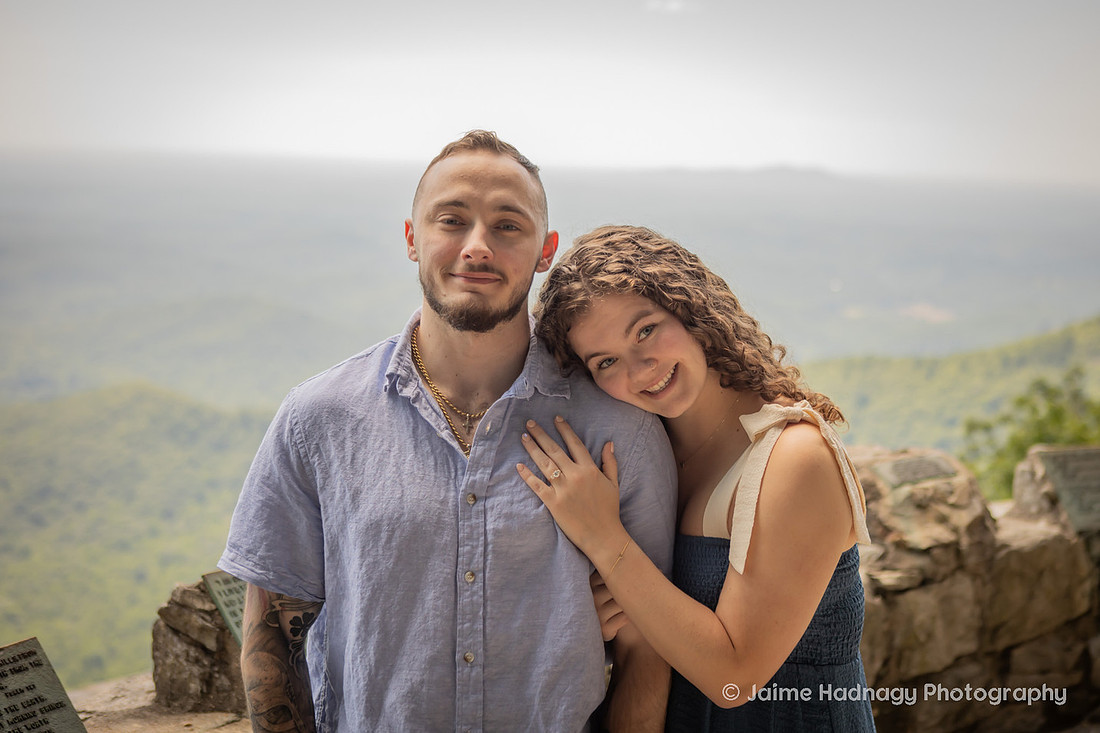 Getting engaged at Pretty Place Fred Simms Chapel | Asheville Proposal Photographer