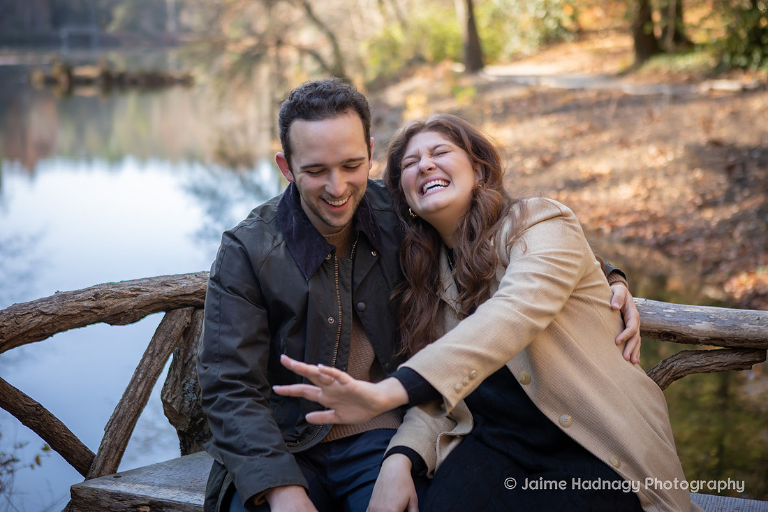Surprise Proposal at the Biltmore Estate Bass Pond | Asheville Engagement Photographer
