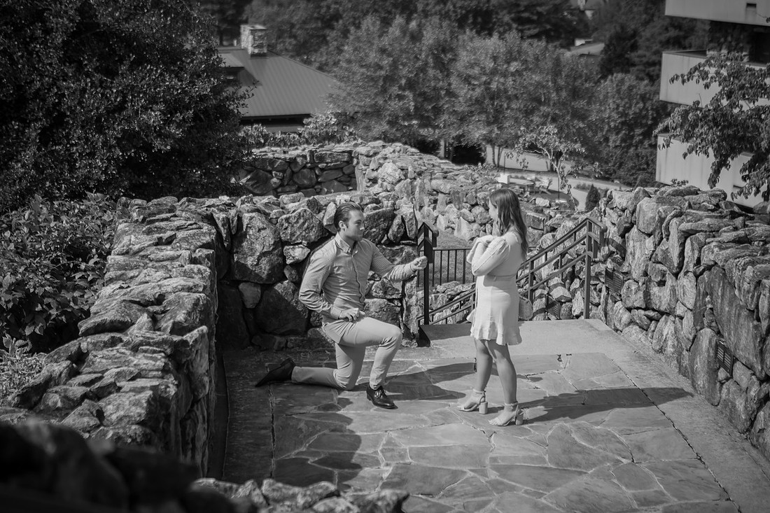 Omni Grove Park Inn Surprise Proposal | Asheville Engagement Photographer