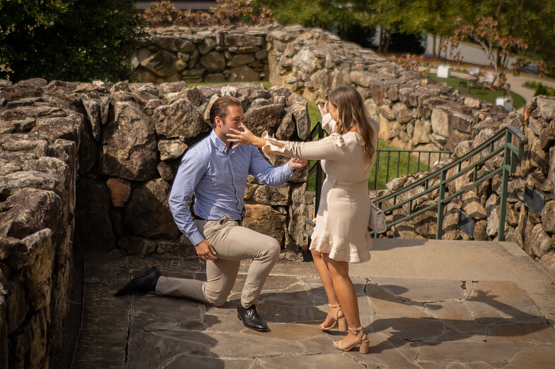Omni Grove Park Inn Surprise Proposal | Asheville Engagement Photographer